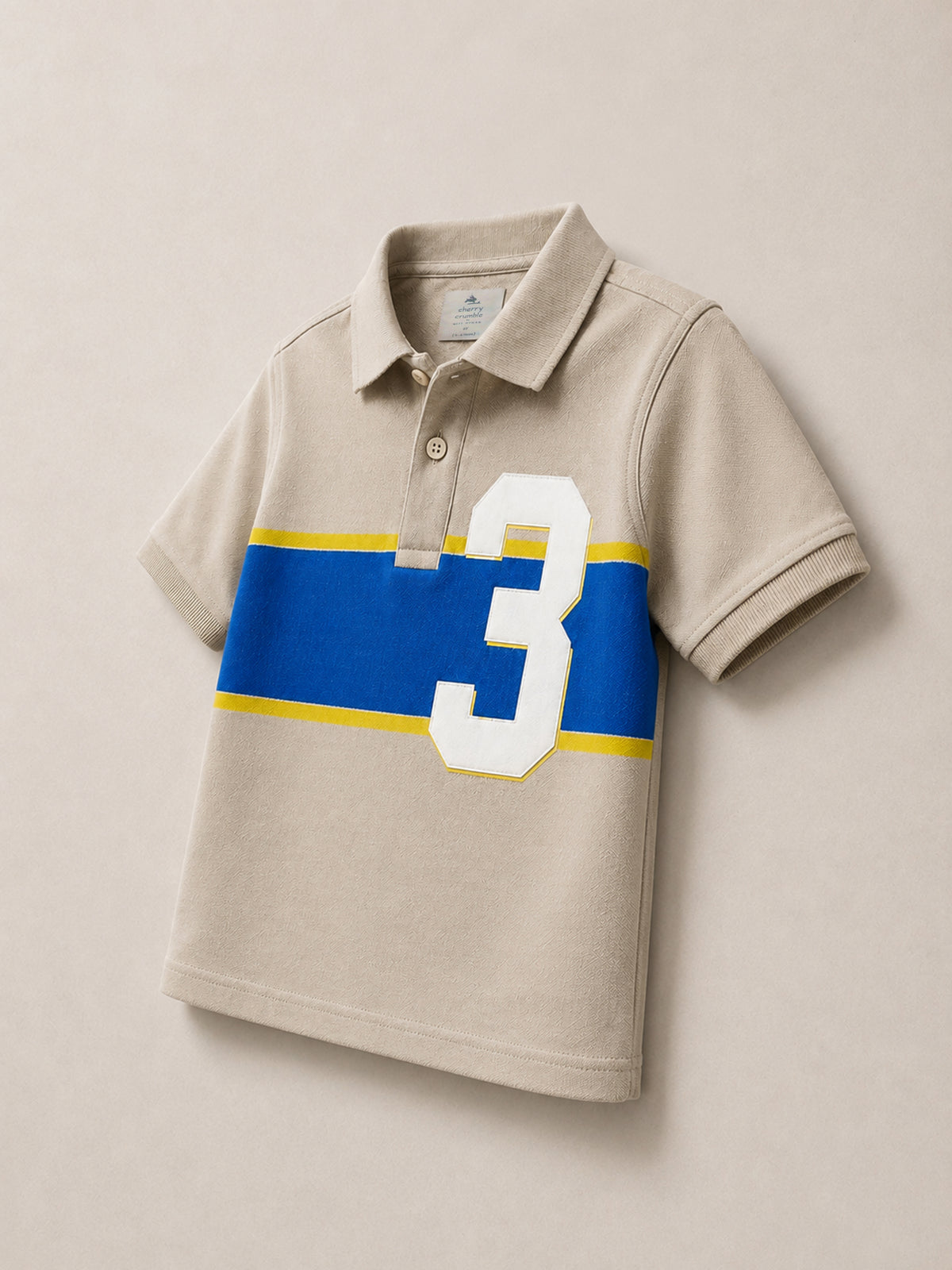 Kids Sporty Color-Block Polo T-Shirt