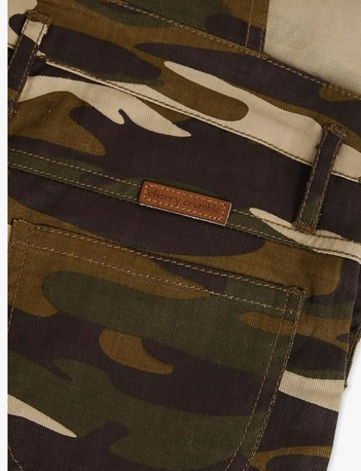 Unisex Kids Regular Fit Camouflage Dungaree