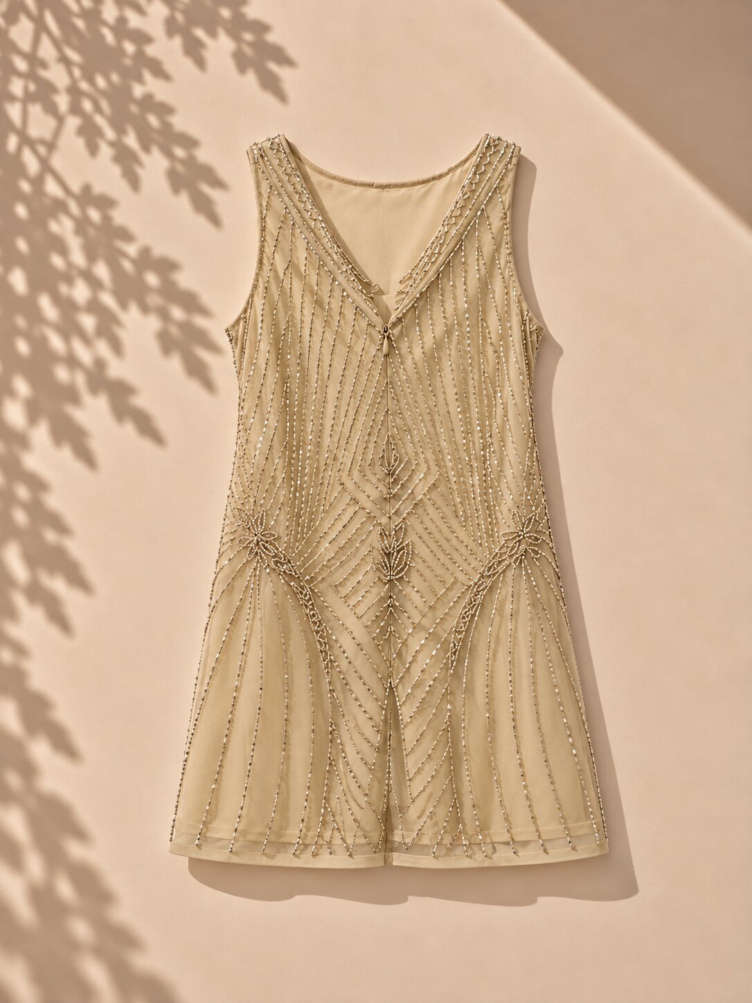 Girls Light Grey Sequin Embellished Party Dress