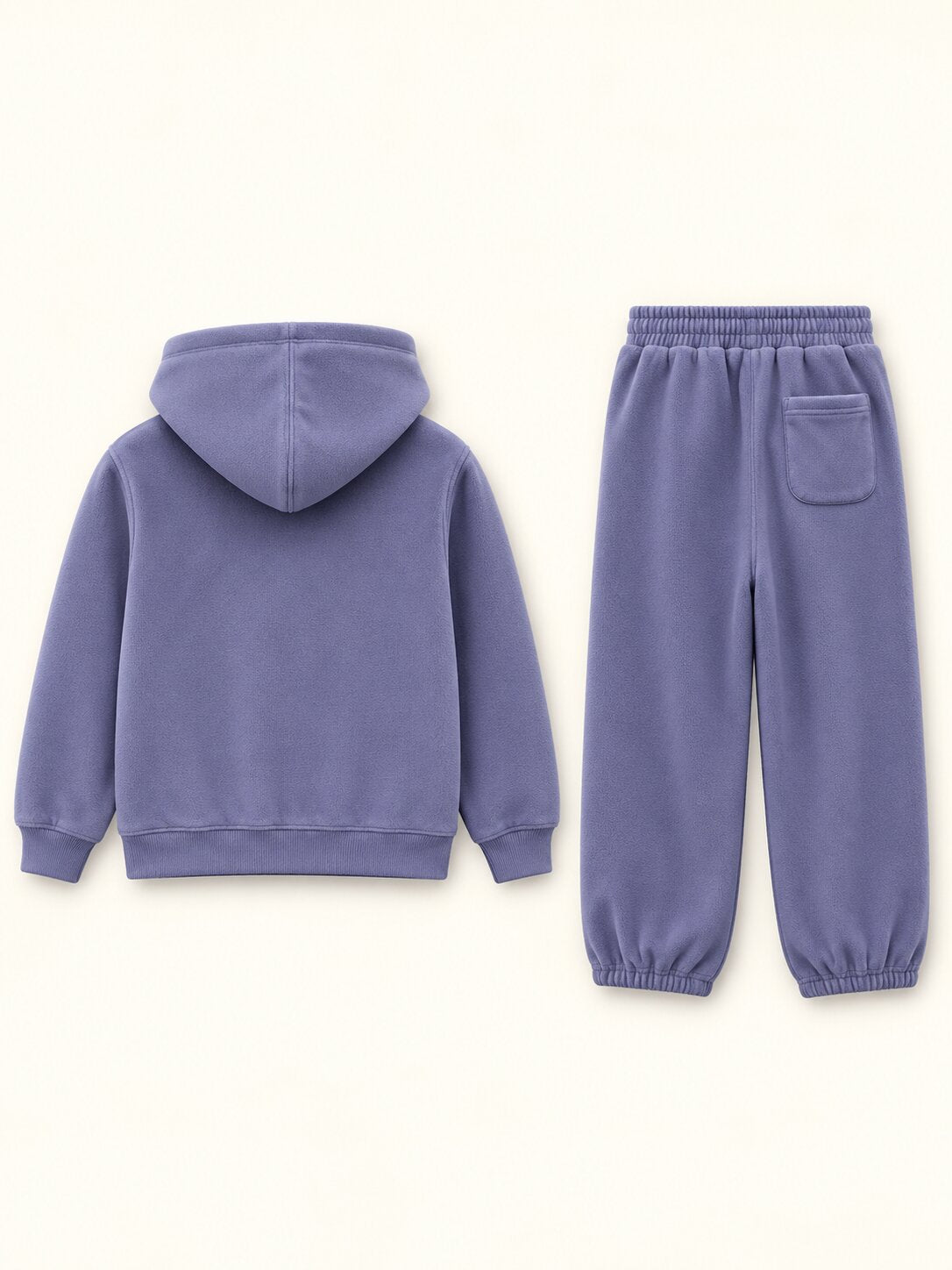 Kids Unisex Blue Hooded Sweatshirt with Jogger Co-Ord Set