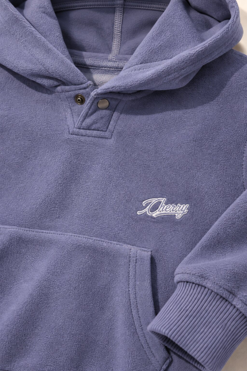 Kids Unisex Blue Hooded Sweatshirt with Jogger Co-Ord Set