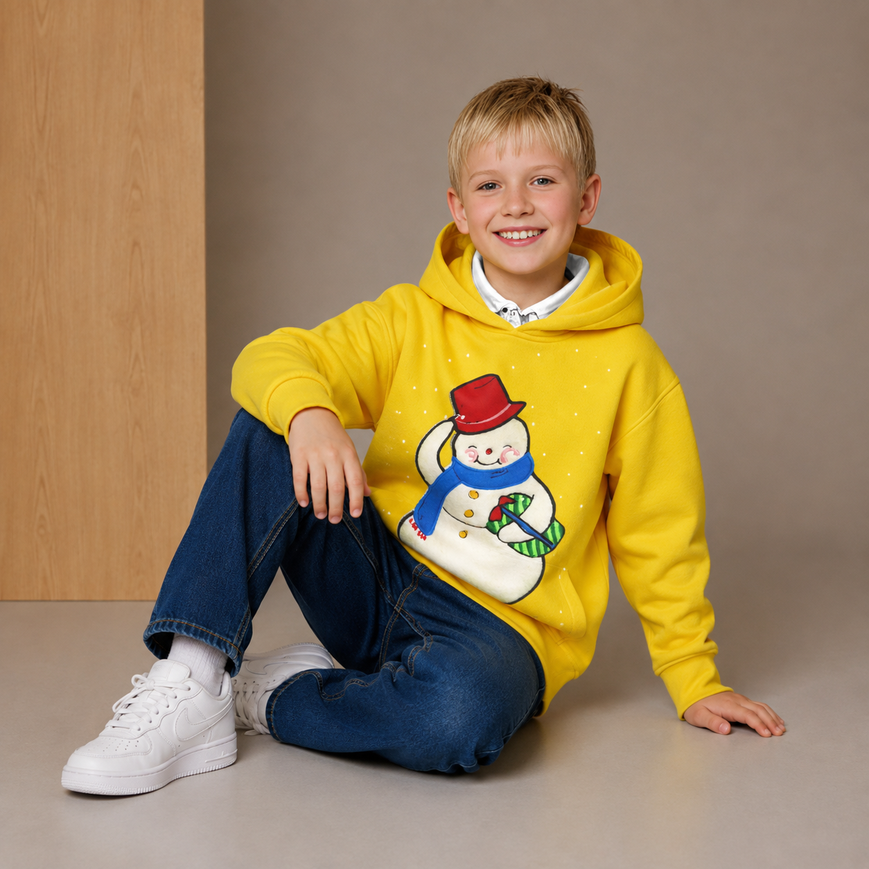 Gelber Spark-Kapuzenpullover