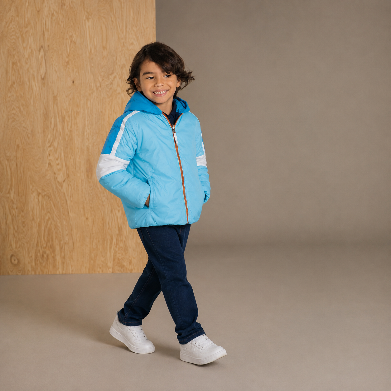 Frosty Joyful Blue Refined Reversible Jacket