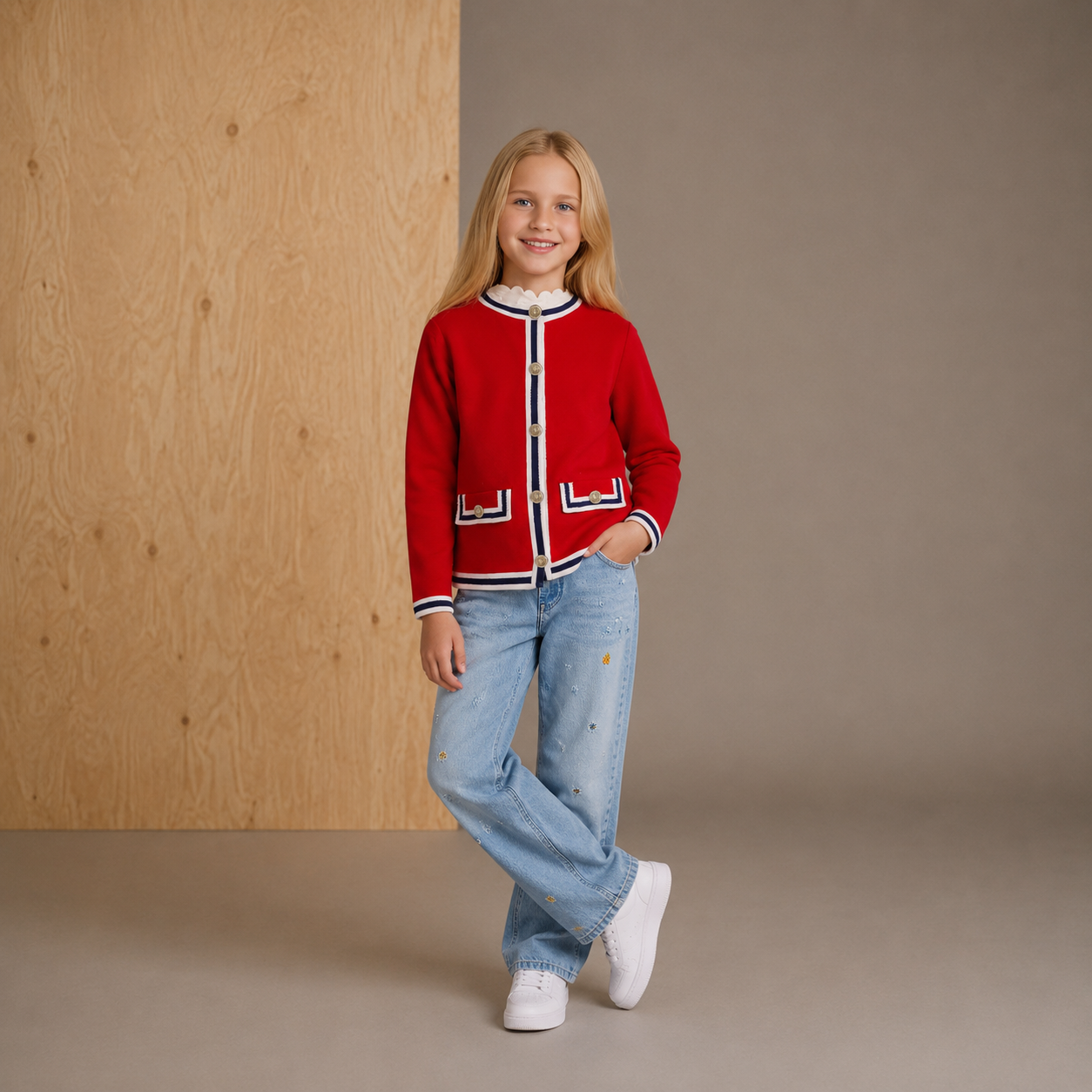 Red Cuddle Sweater Coat