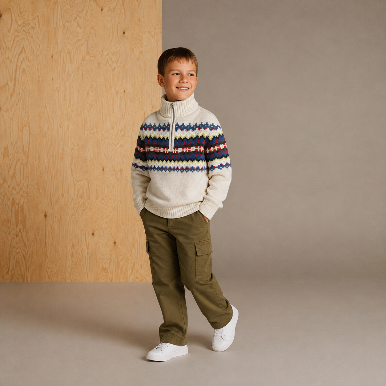 Spring Bloom Perky Multicolour Classic Sweater