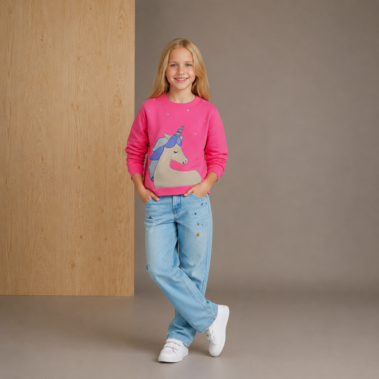 Hübsches rosa Sweatshirt