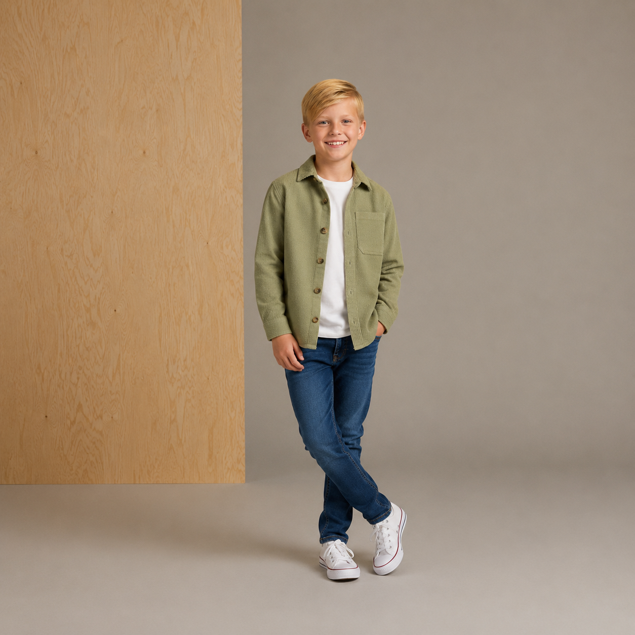 Classic Olive Comfort Fit Shirt