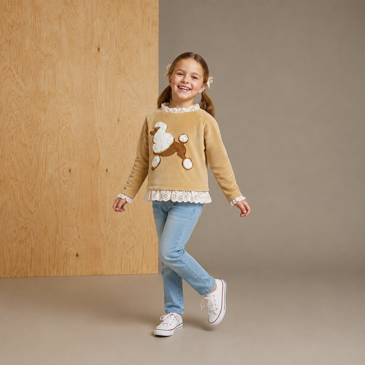 Cocoa Brown Velvet Cozy Sweatshirt