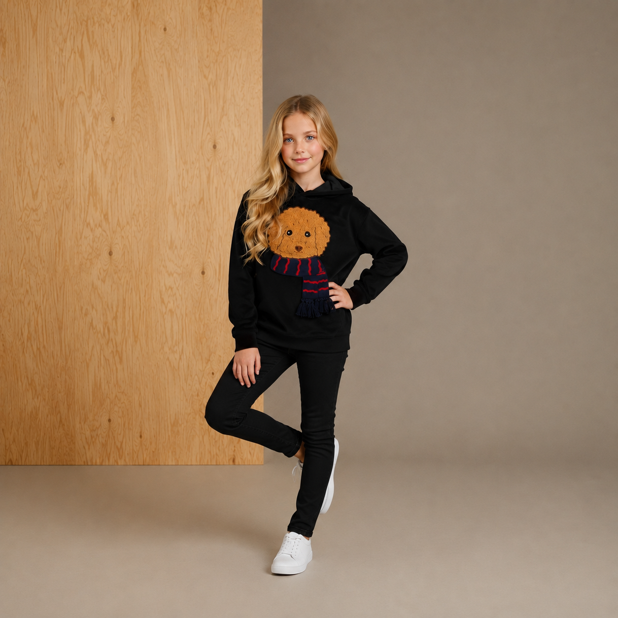 Classic Black Relaxed Fit Hoodie