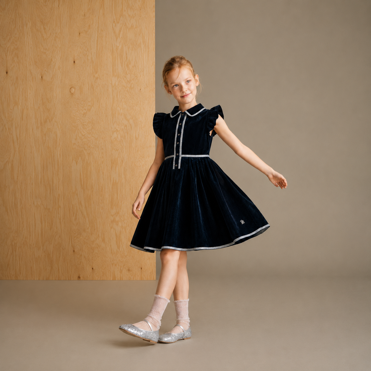 Teal Solid Snug Smart Dress