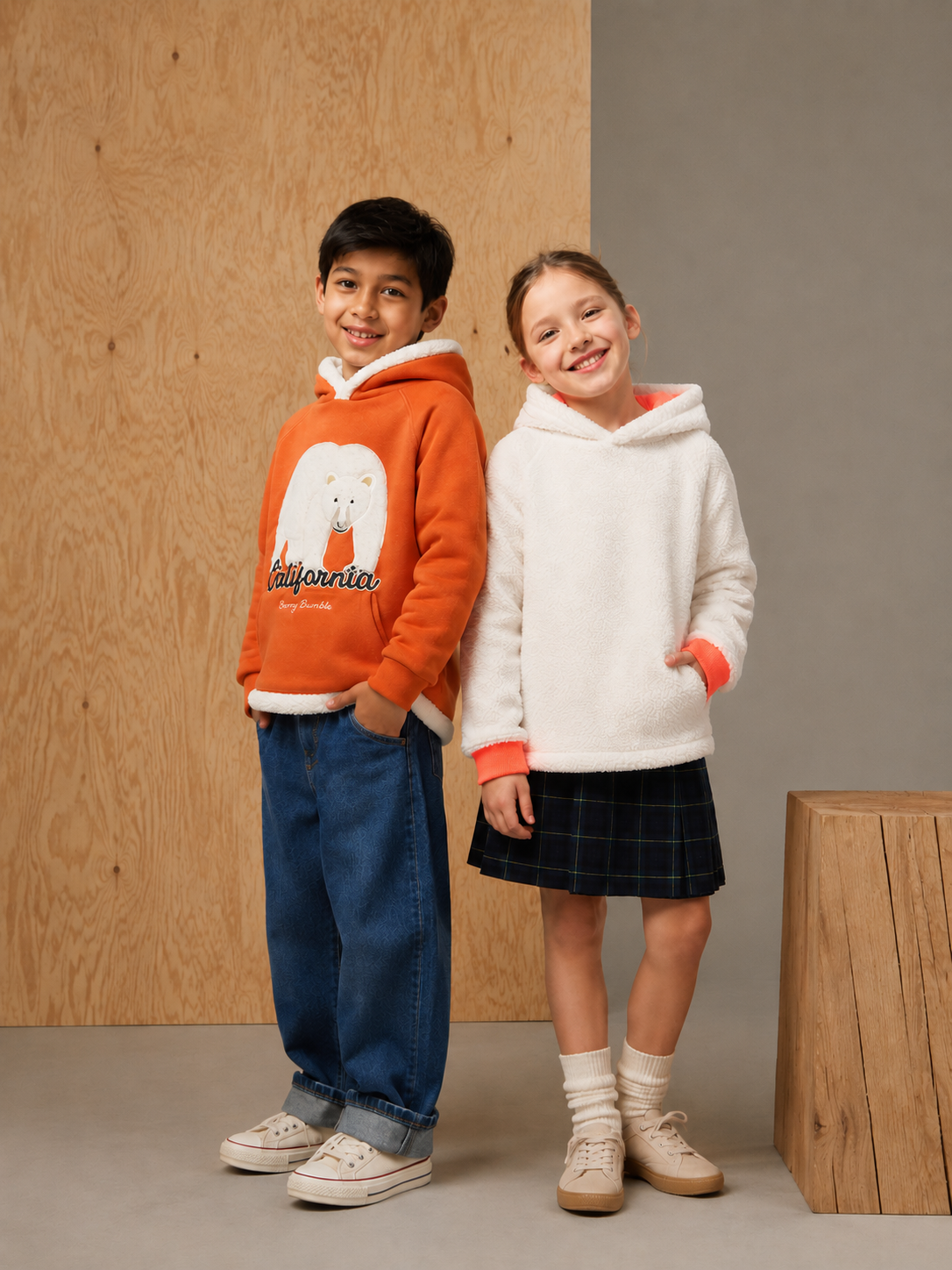 Unisex Sunny Orange Cozy Hoodie