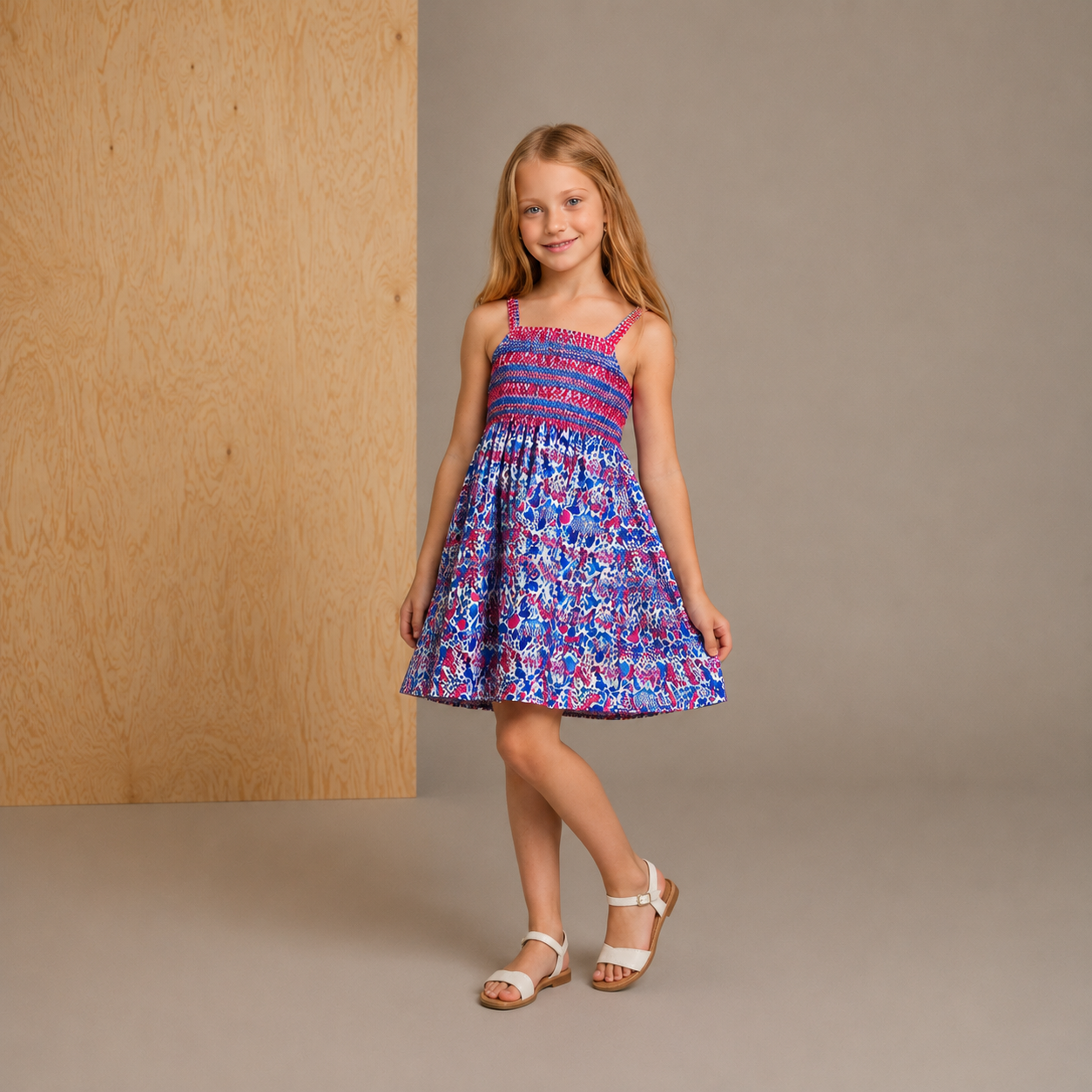 Robe Classique Chic Imprimée Florale Multicolore Brodé