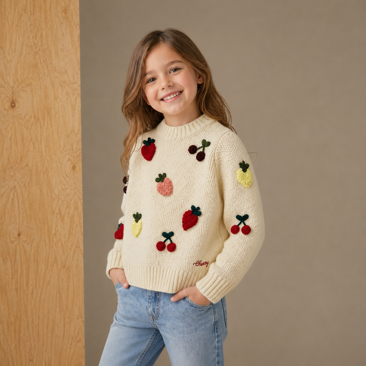 Off-White Crochet Embroidered Sweater