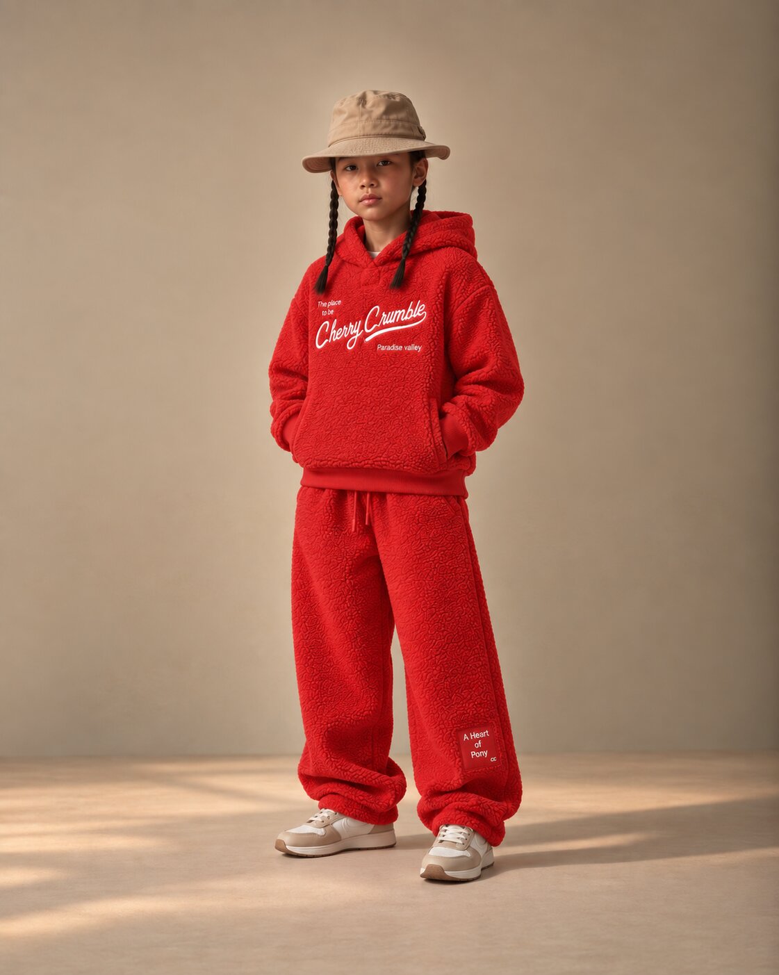 Kids Unisex Hooded Sweatshirt with trouser Co-Ord set