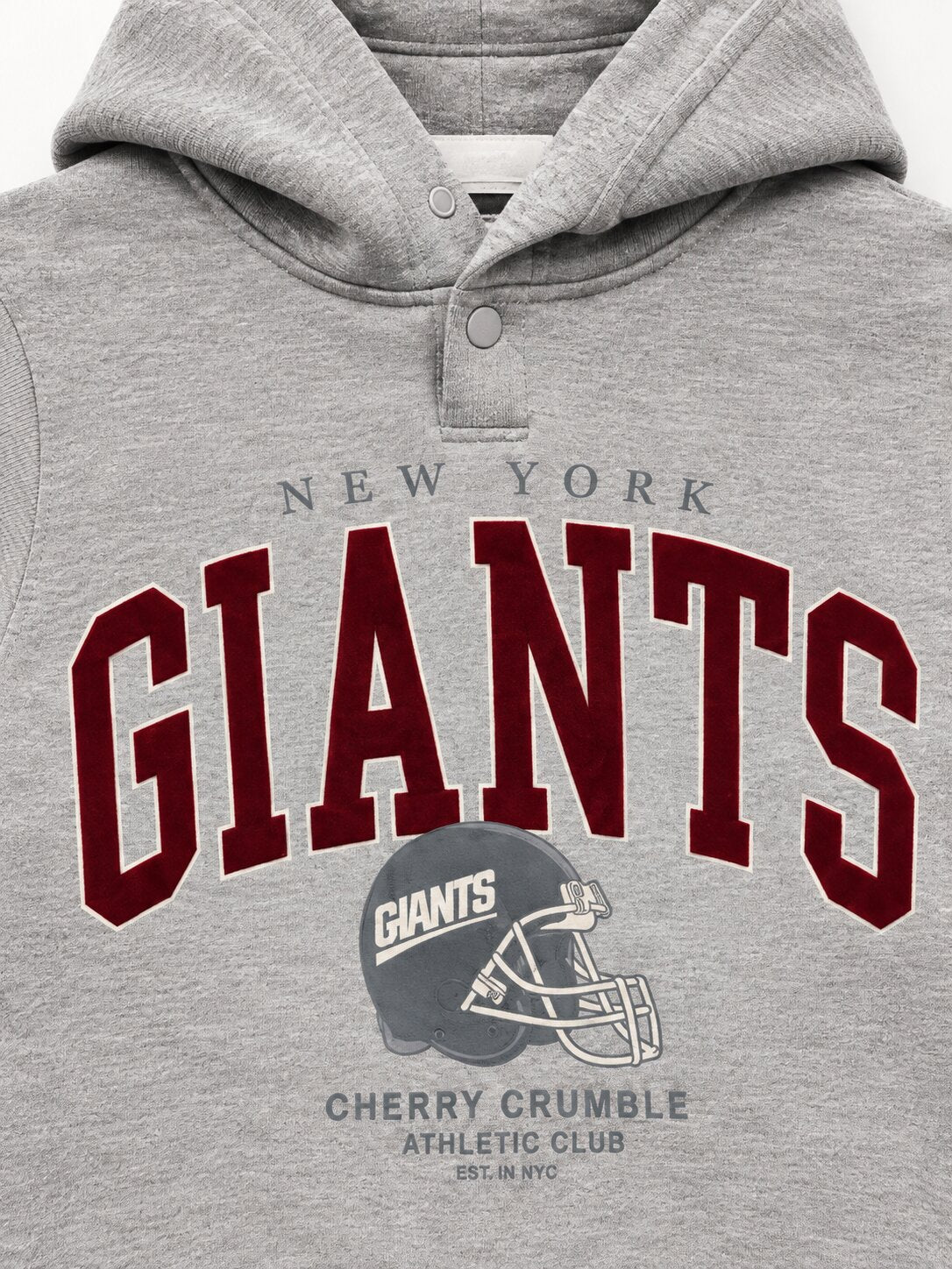 Kids Unisex Grey Typography Hooded Sweatshirt