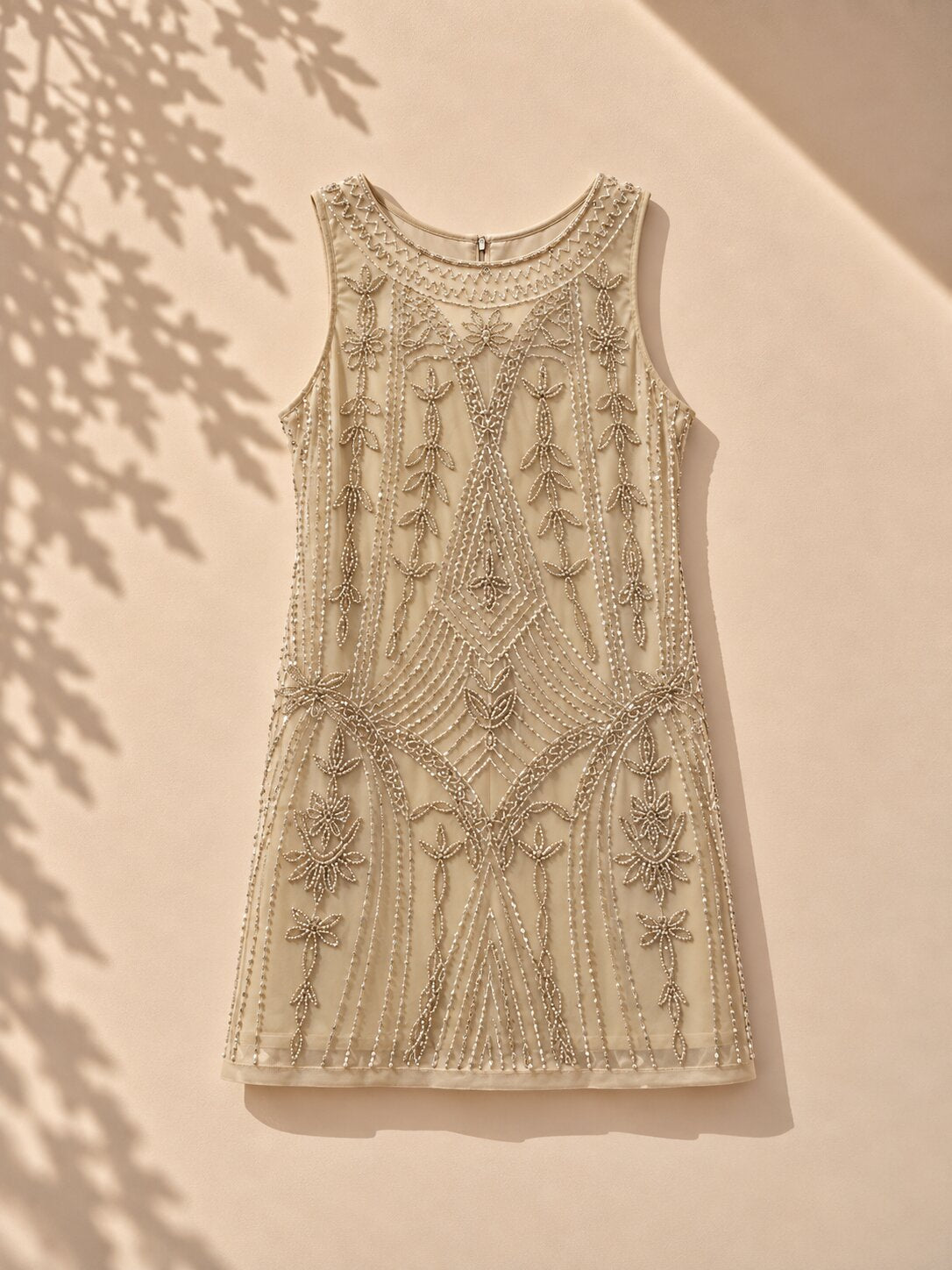 Girls Light Grey Sequin Embellished Party Dress