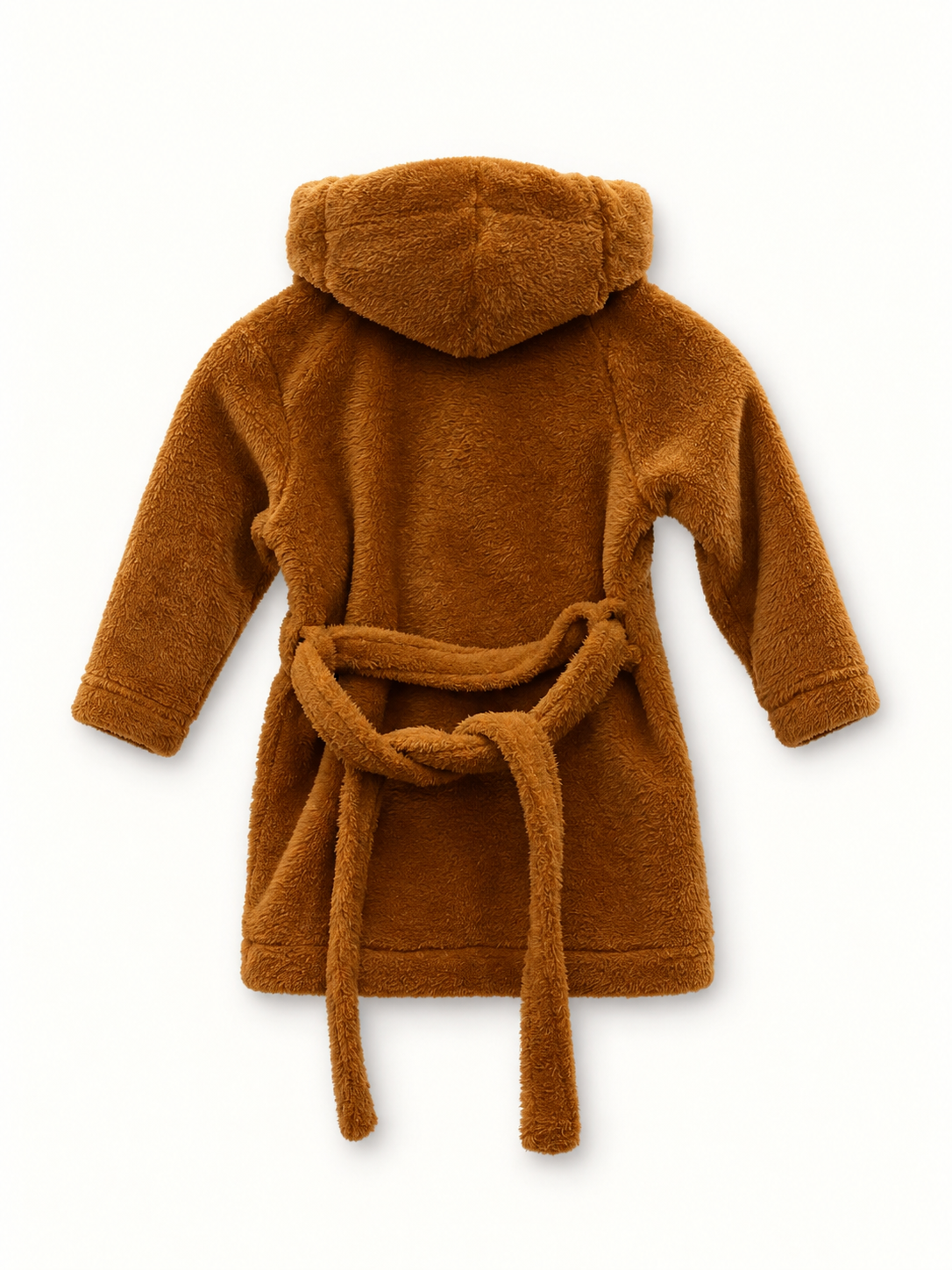 Unisex Kids Animal Teddy Fleece Hooded Bathrobe