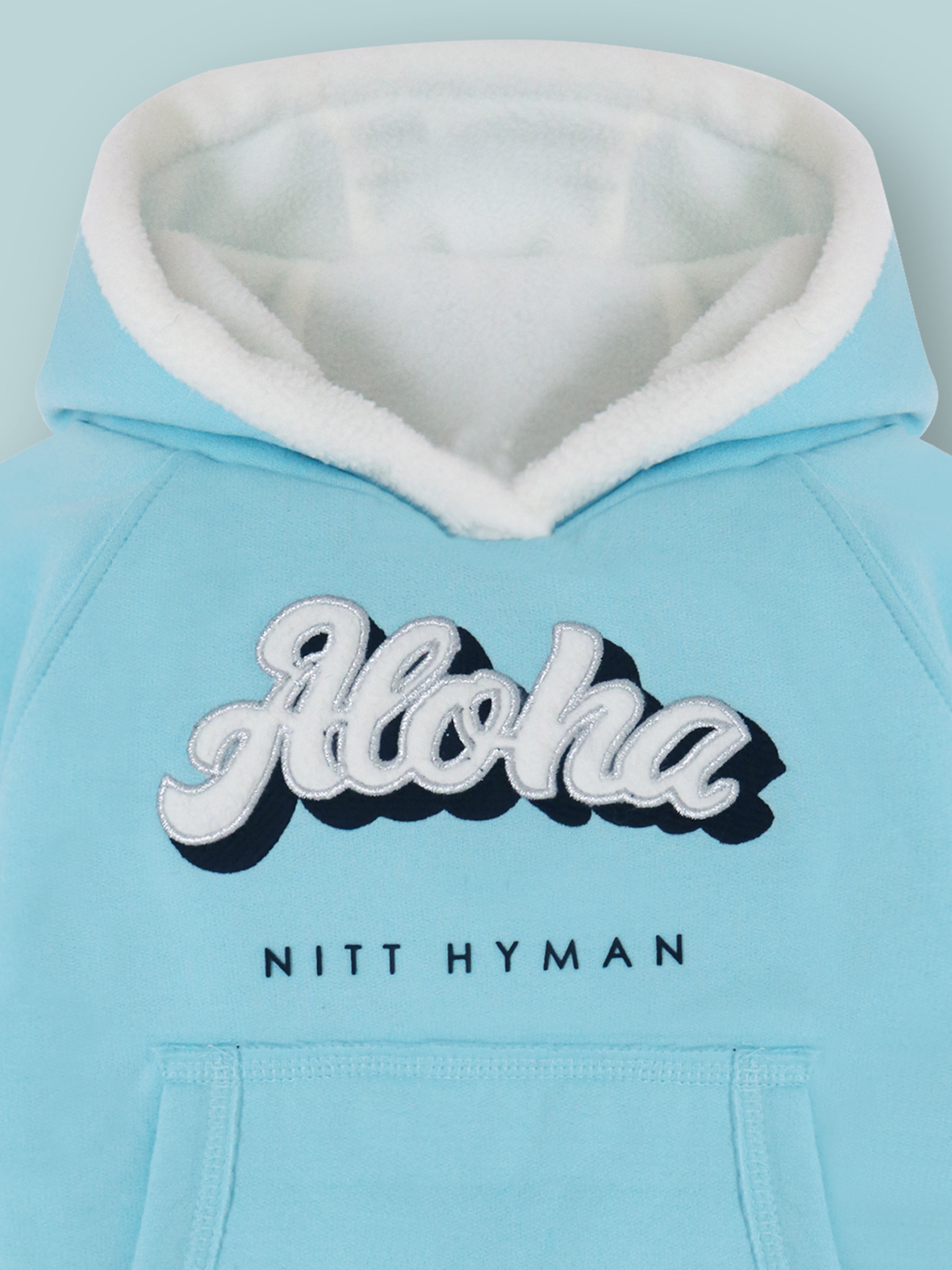 Sky Blue Reversible Hoodie