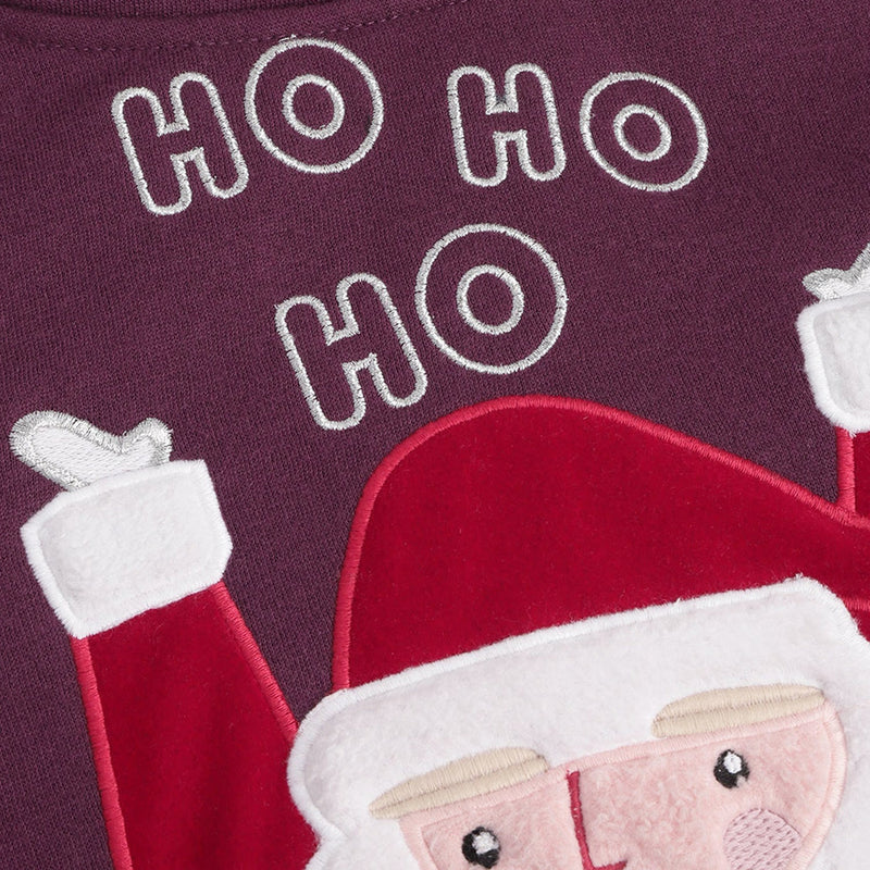 This Sherpa Hooded Sweatshirt Is All You Need This Holiday Season. A Classic Sweatshirt With Long Sleeves, Ribbed Cuffs & Hemline. The Cute Santa Appliqué In The Front Is Soft & Remains .