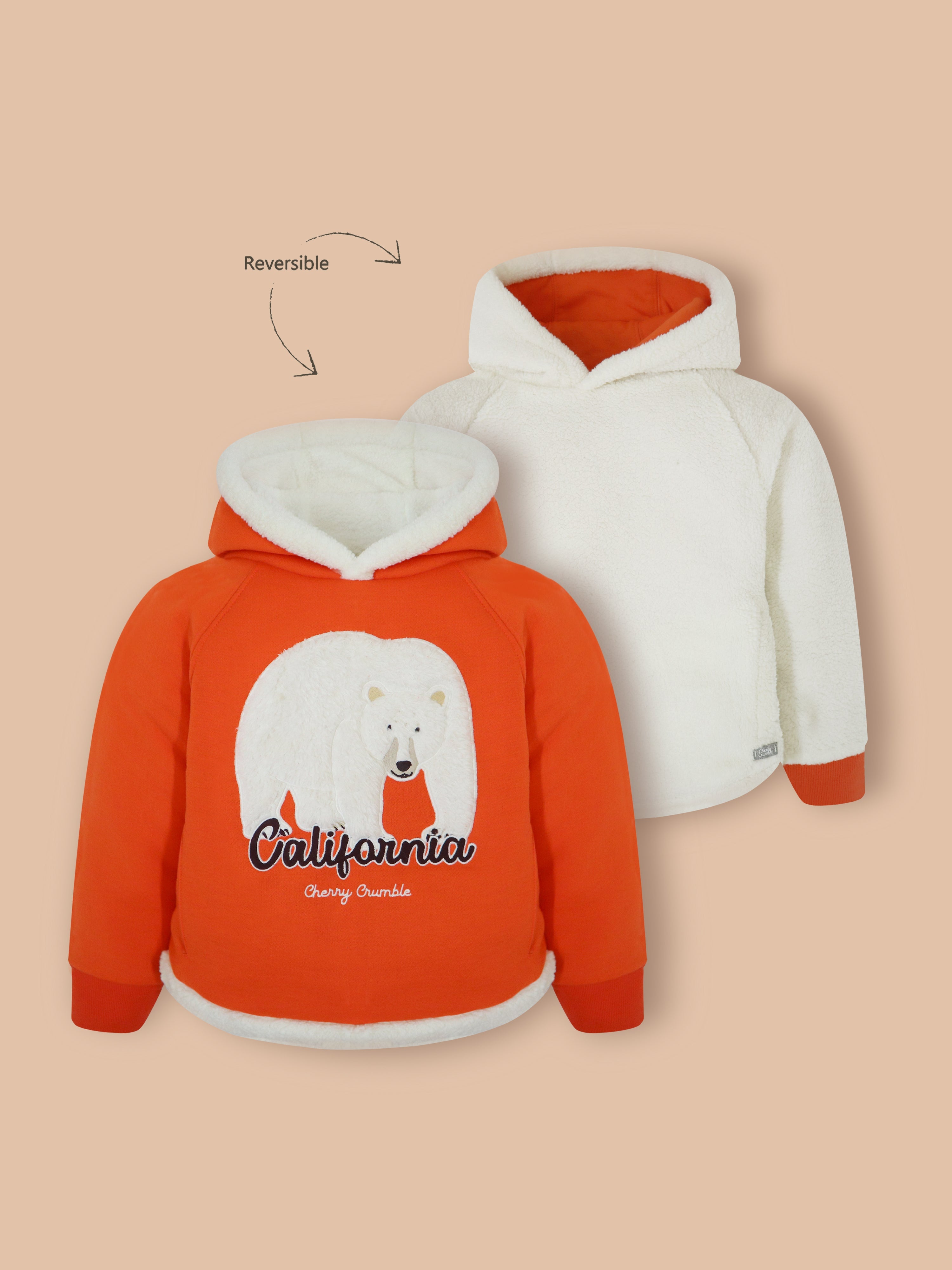 Unisex Sunny Orange Cozy Hoodie – Cherry Crumble California