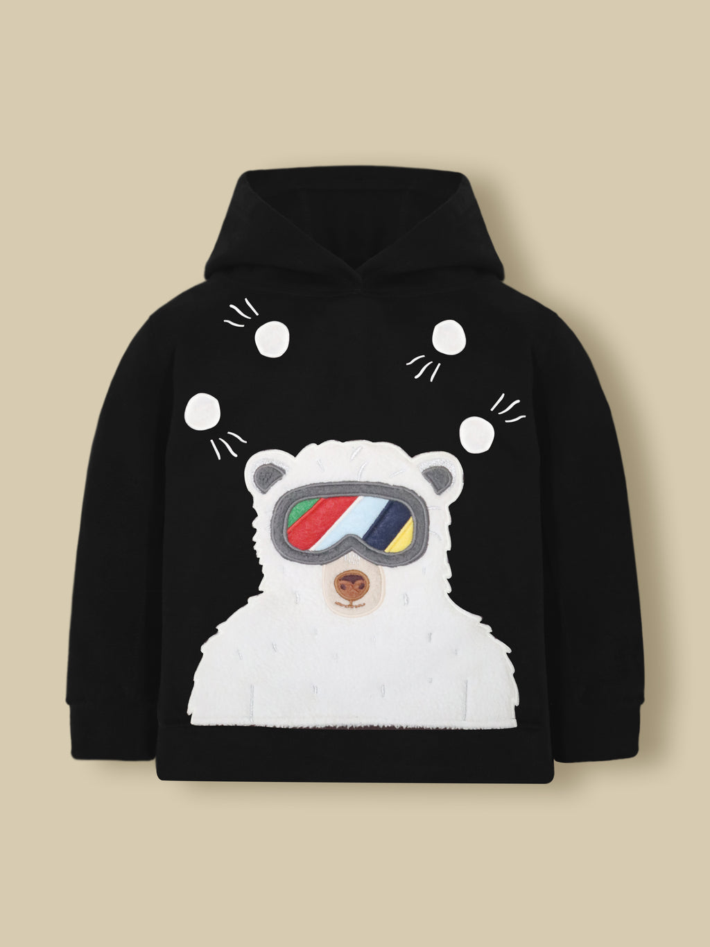 Black Charm Fleece Hoodie