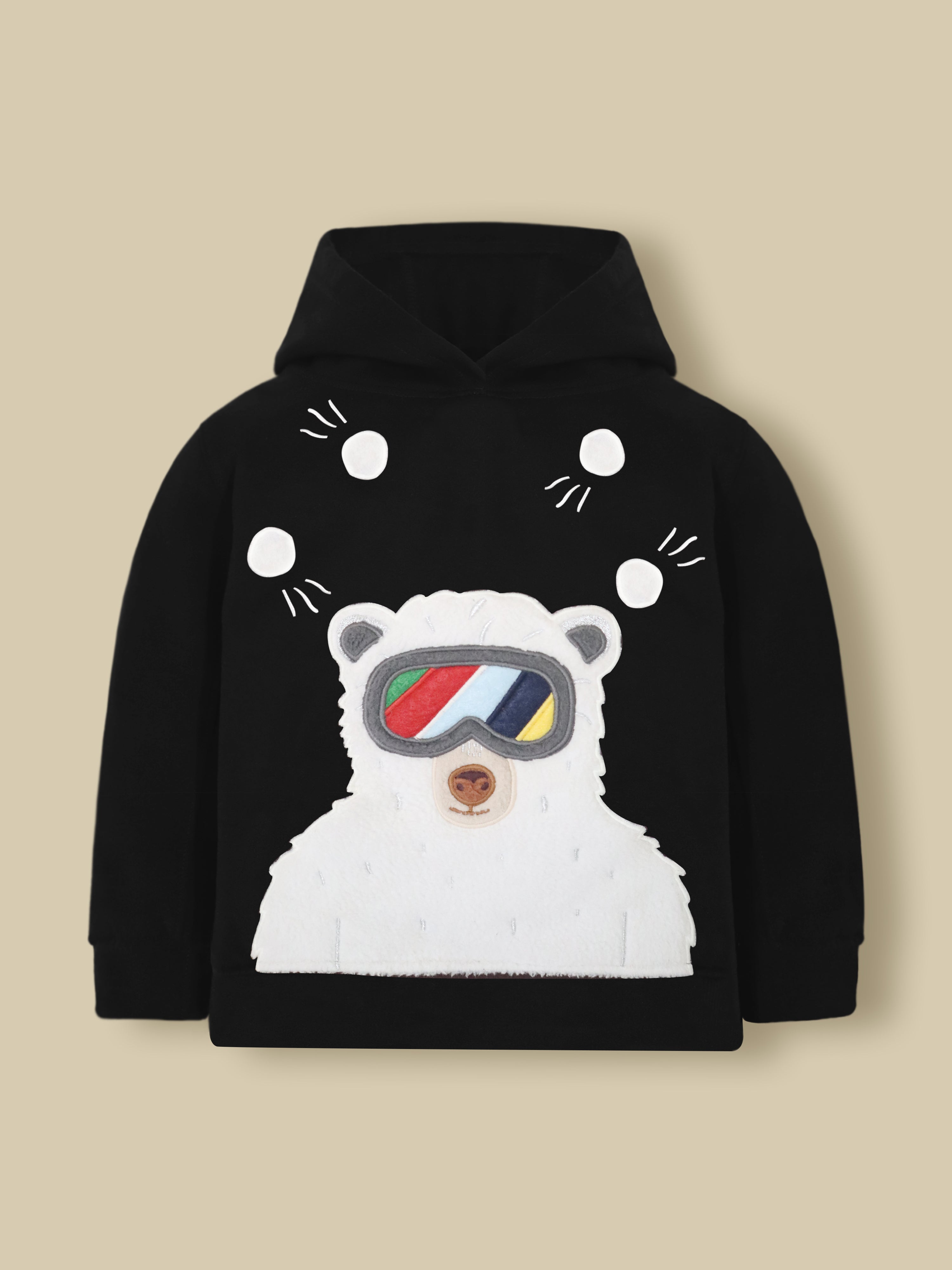 Black Charm Fleece Hoodie