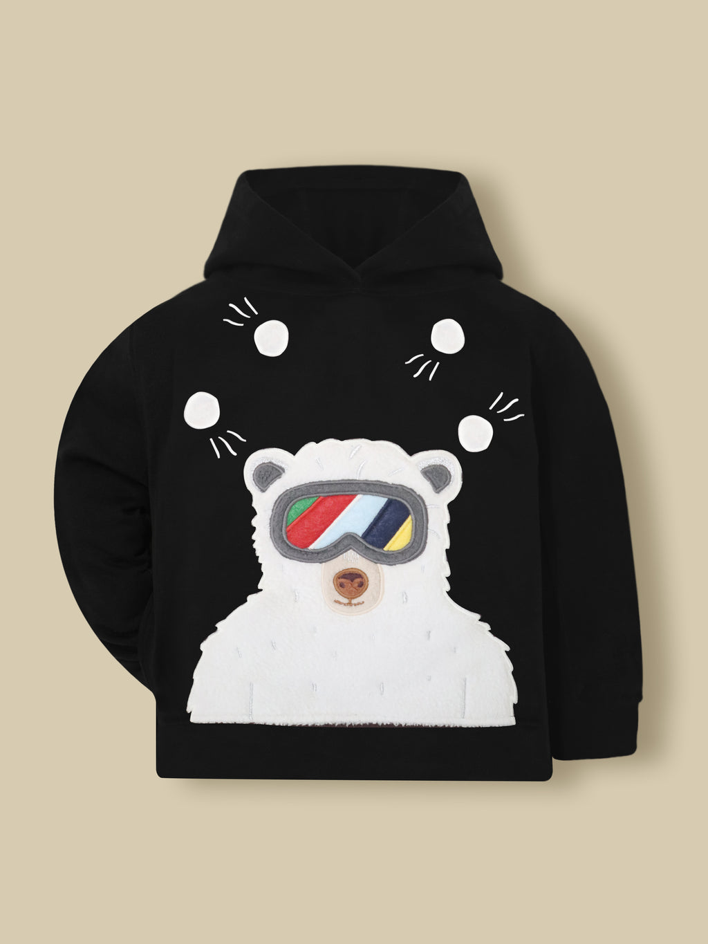 Black Charm Fleece Hoodie