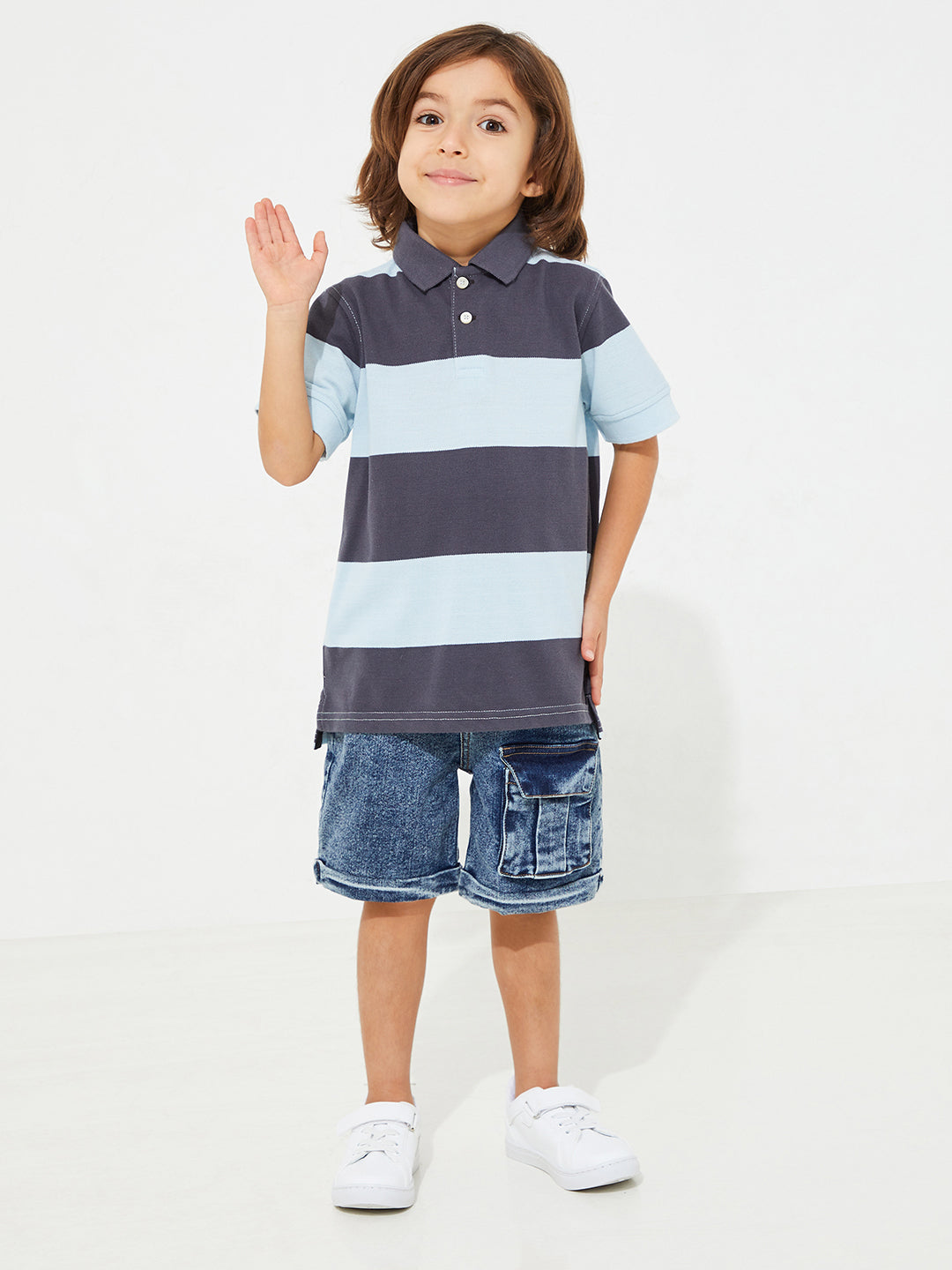 Cherry Crumble Multicolor Striped Cozy Elegant Summer Tshirt