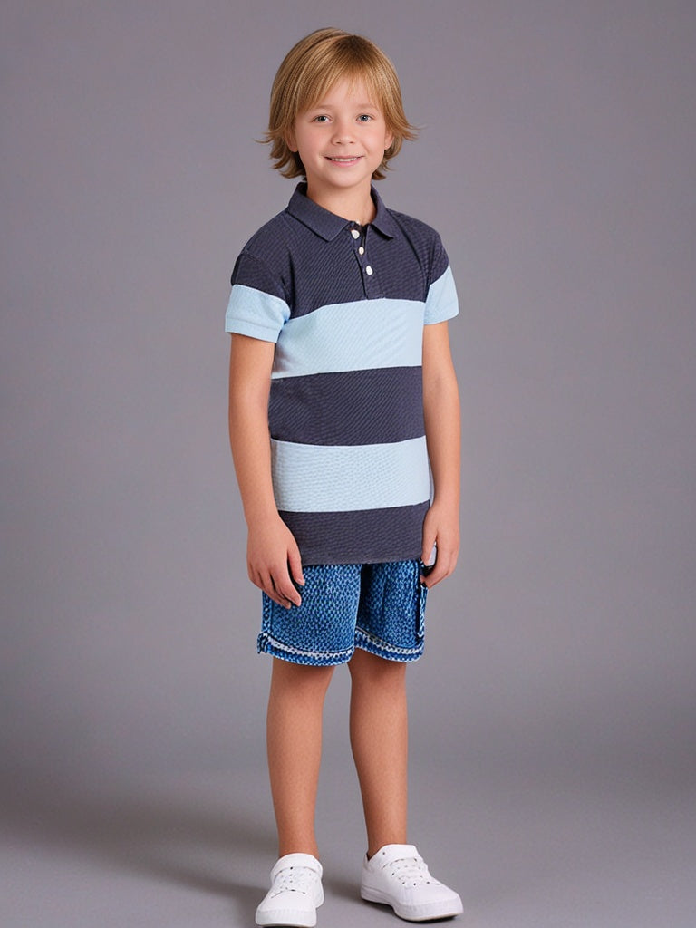 Cherry Crumble Multicolor Striped Cozy Elegant Summer Tshirt