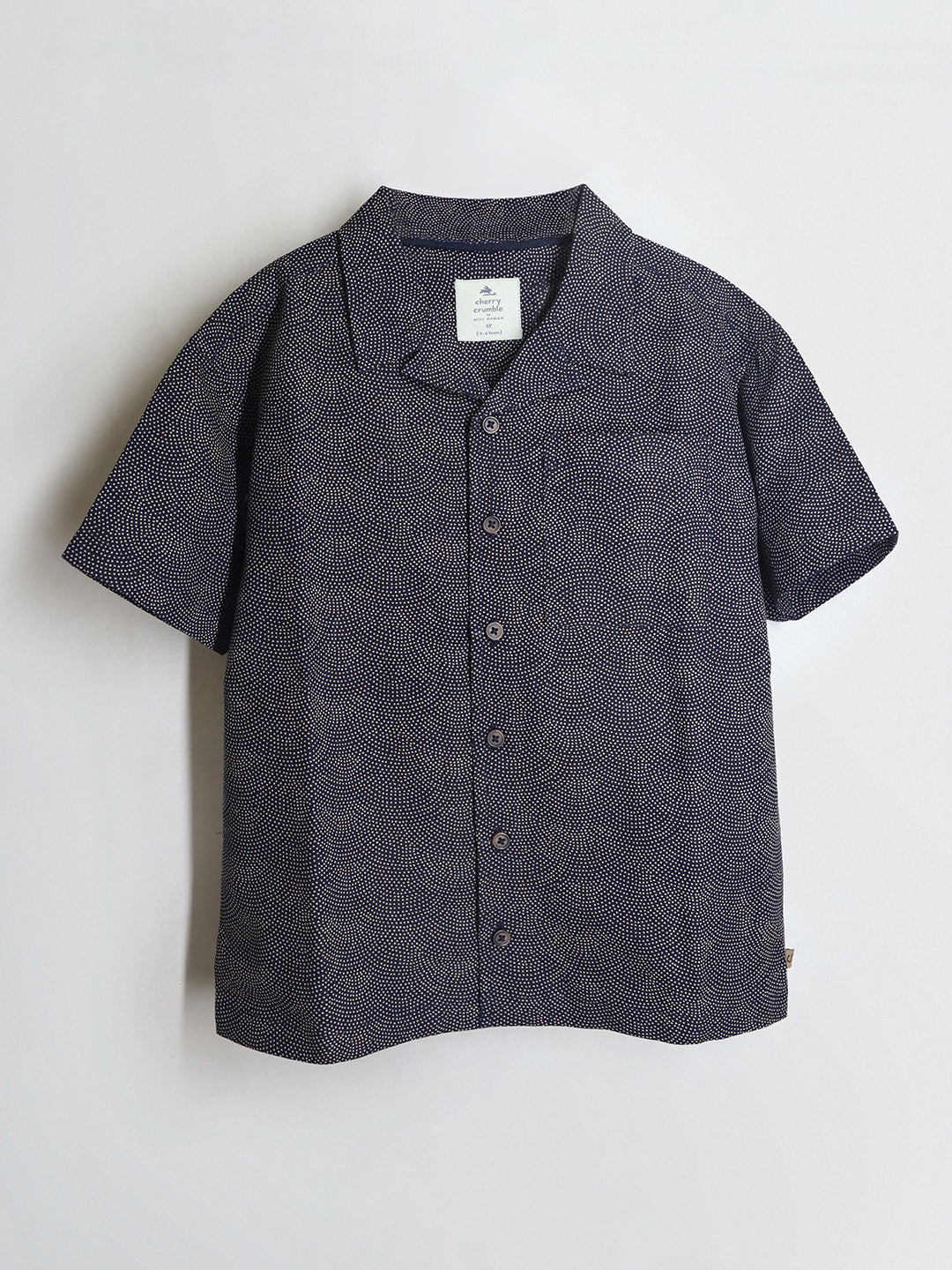 Cherry Crumble Beige Playful-Classic Summer Shirt