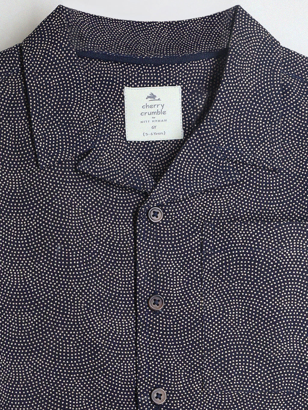Cherry Crumble Beige Playful-Classic Summer Shirt