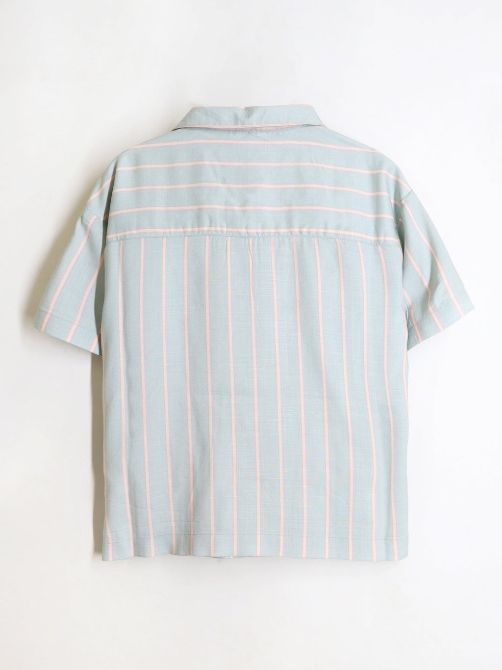 Cherry Crumble Green Stripes Playful-Sleek Summer Shirt