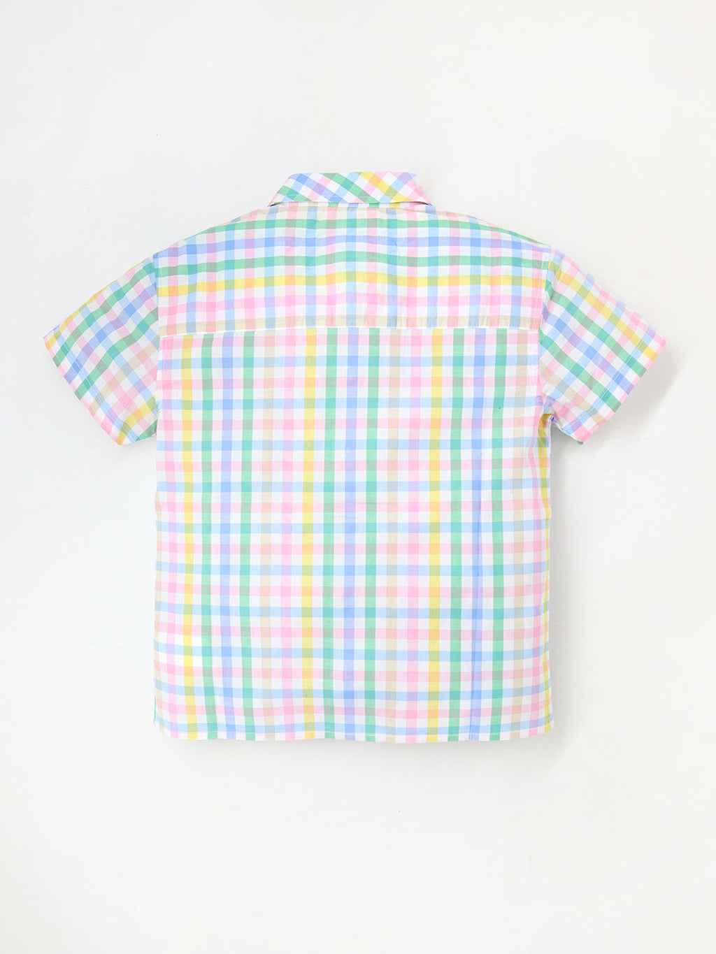 Cherry Crumble Multicolor Gingham Playful-Sleek Summer Shirt