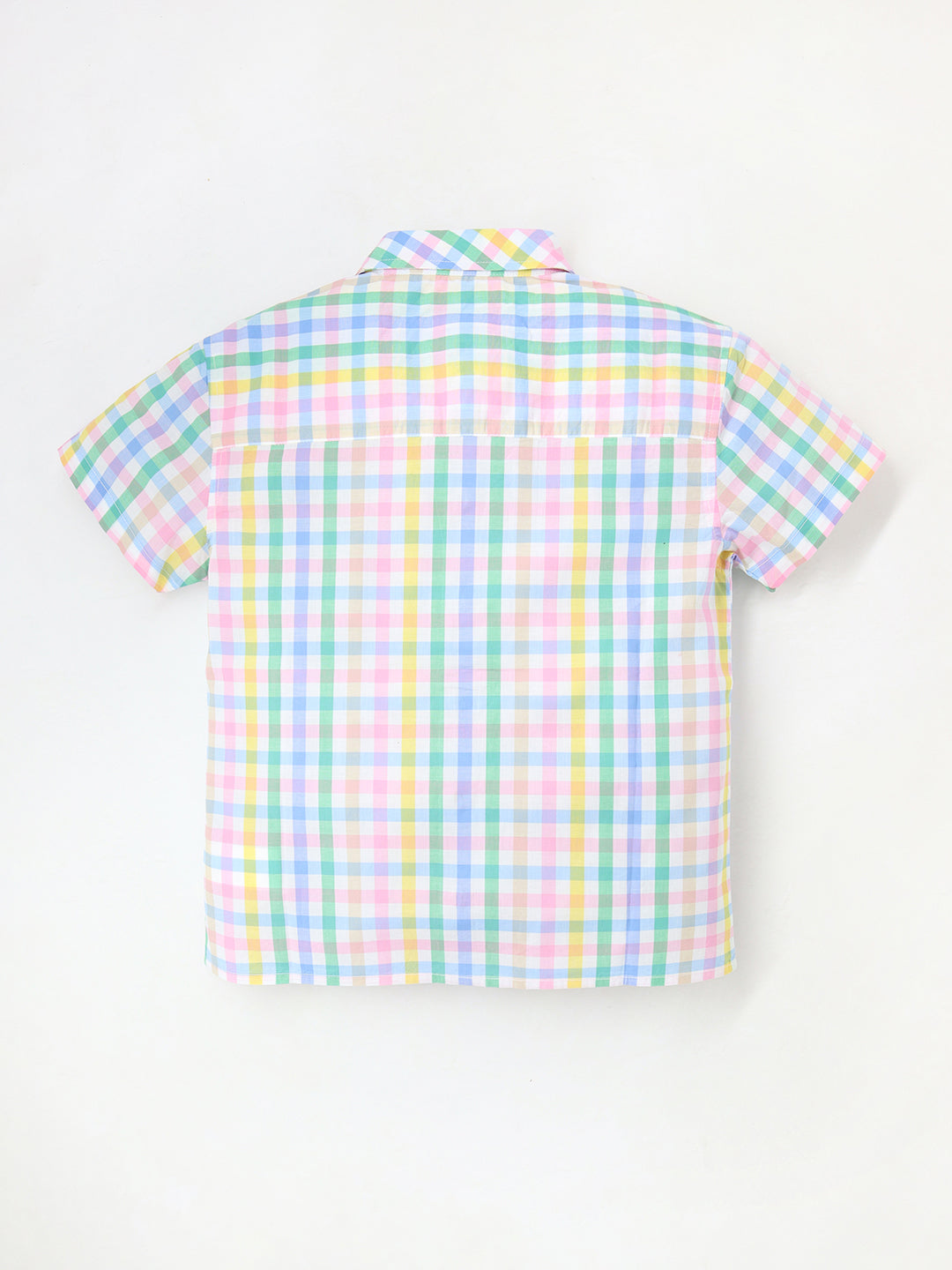 Cherry Crumble Multicolor Gingham Playful-Sleek Summer Shirt