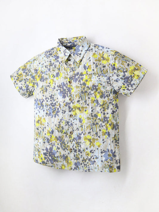 Cherry Crumble Multicolor Breezy-Luxe Summer Shirt