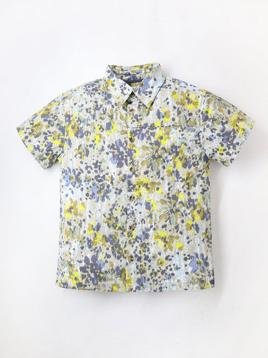 Cherry Crumble Multicolor Breezy-Luxe Summer Shirt