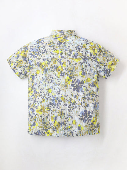 Cherry Crumble Multicolor Breezy-Luxe Summer Shirt