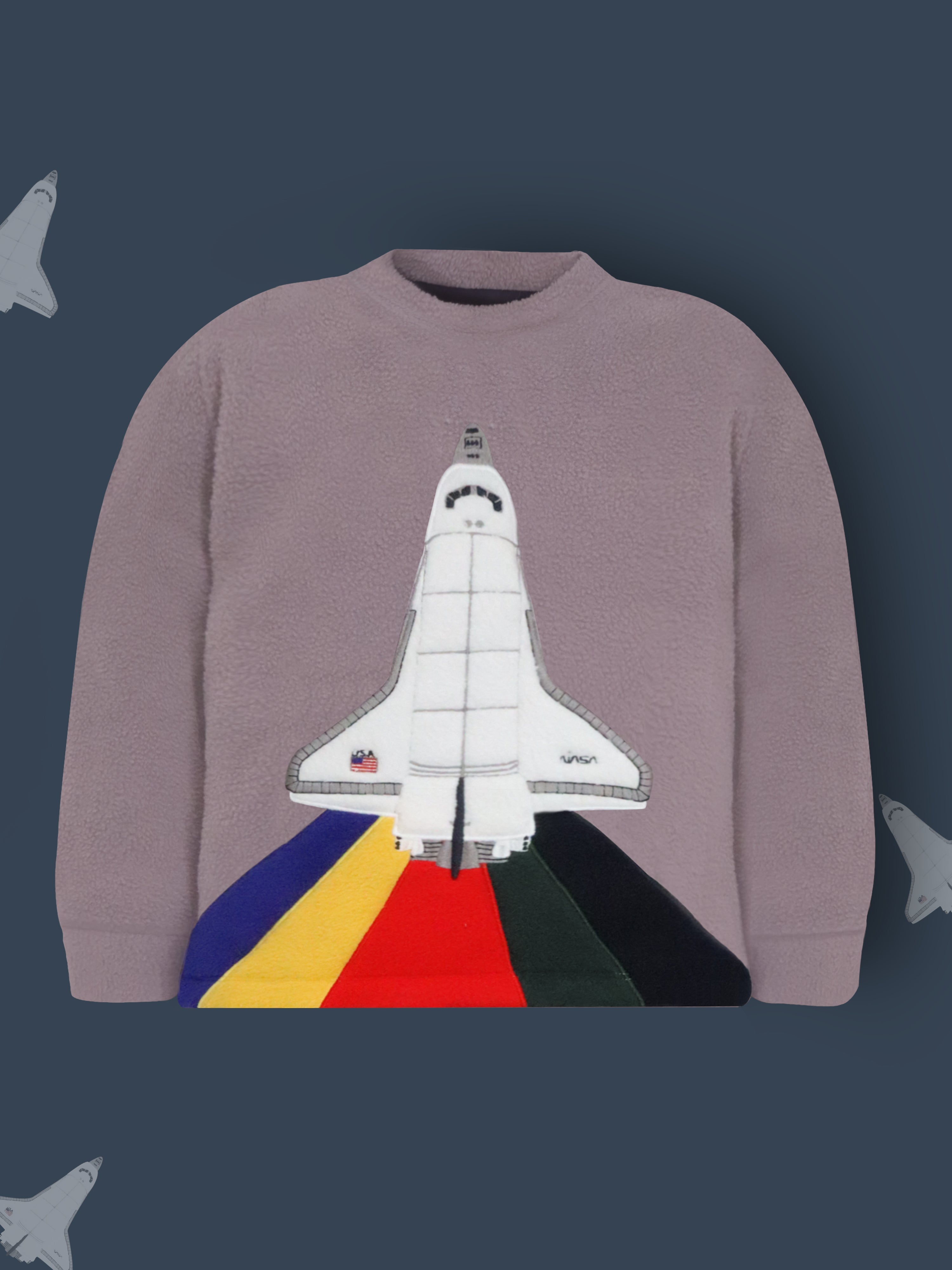 Cherry Crumble Grey Solid Applique Lovely Graceful Winter Nightsuit