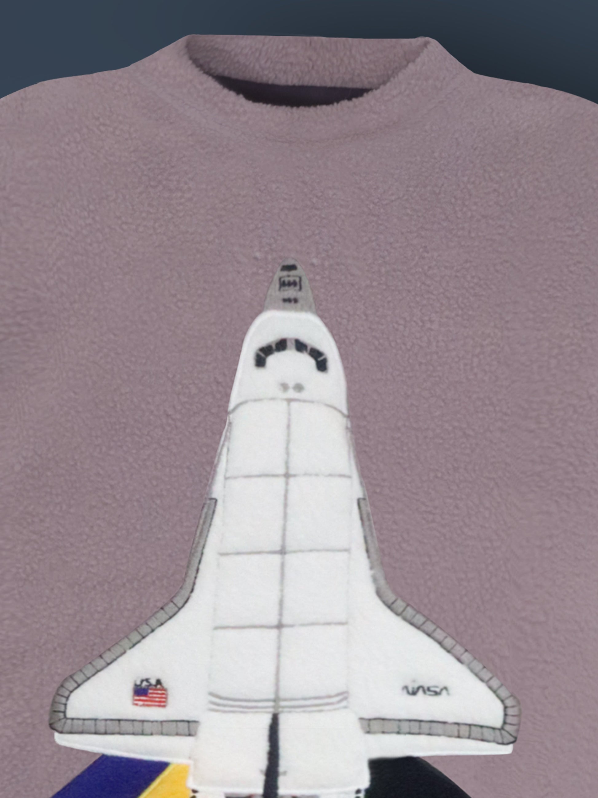 Cherry Crumble Grey Solid Applique Lovely Graceful Winter Nightsuit