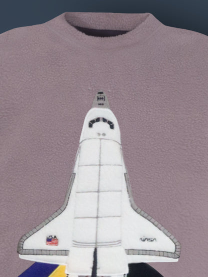 Cherry Crumble Grey Solid Applique Lovely Graceful Winter Nightsuit