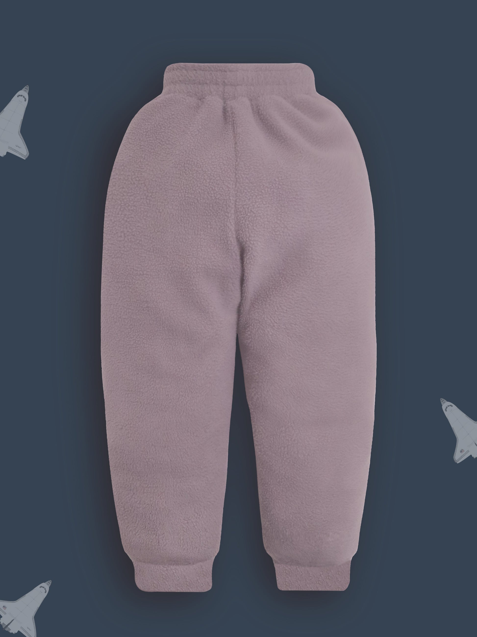 Cherry Crumble Grey Solid Applique Lovely Graceful Winter Nightsuit