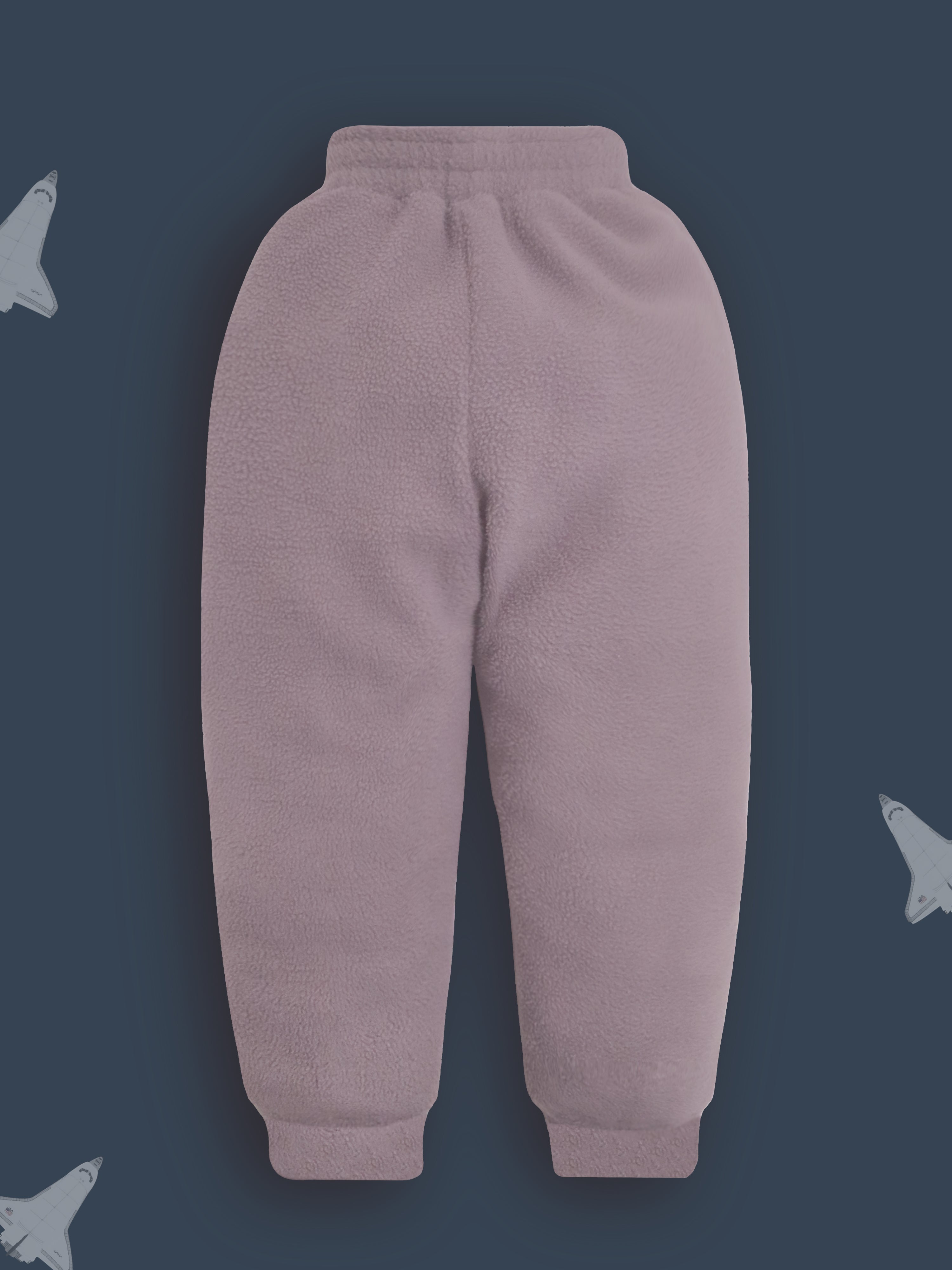 Cherry Crumble Grey Solid Applique Lovely Graceful Winter Nightsuit