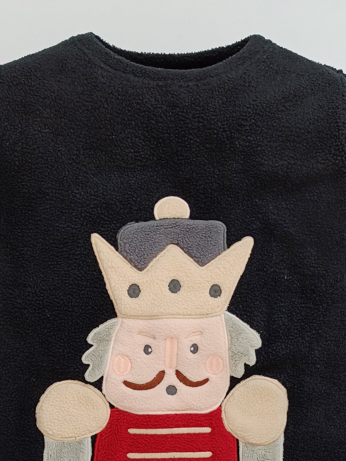 Cherry Crumble Cozy Black Winter Nightsuit for Little Dreamers