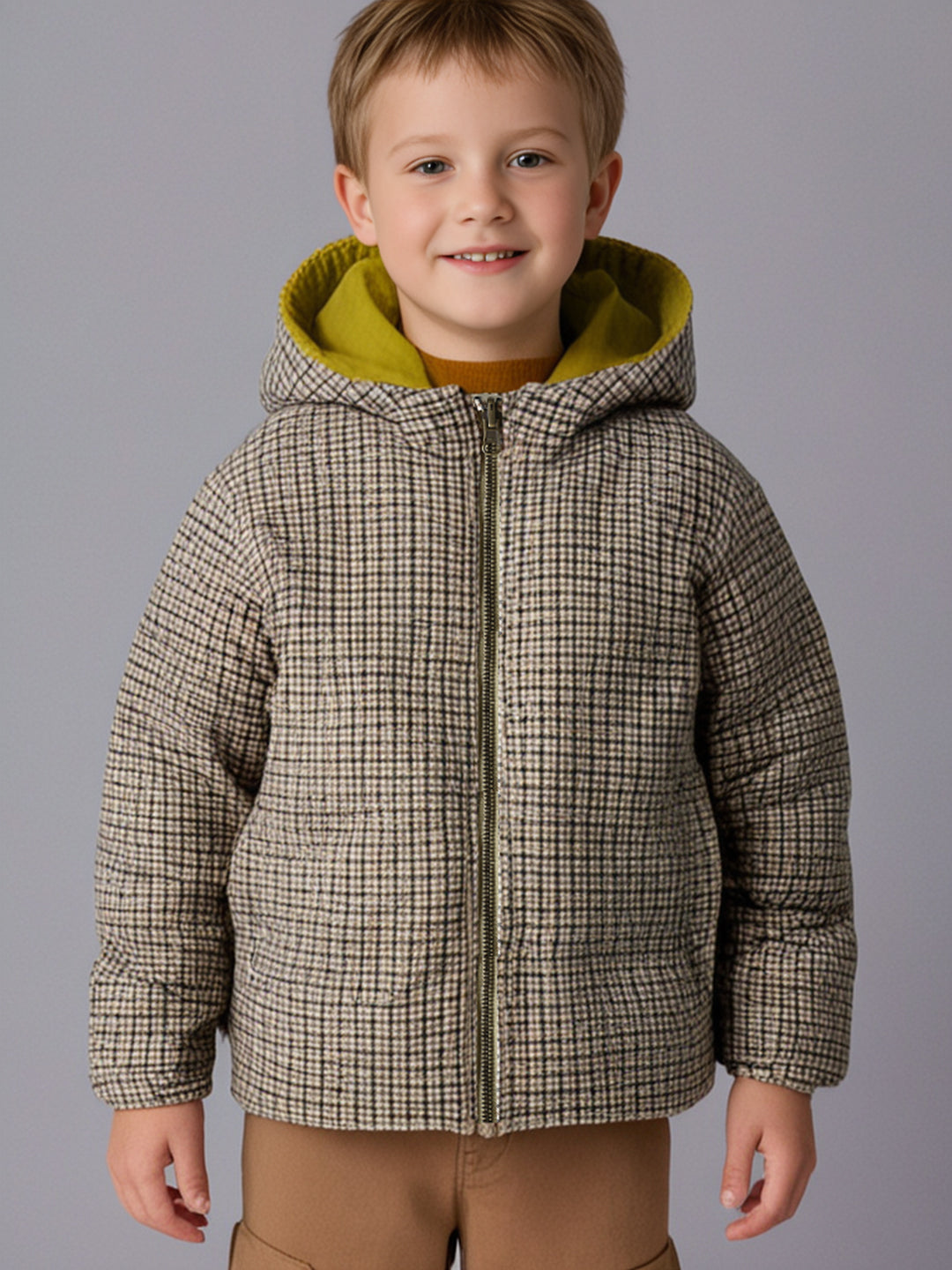 Cherry Crumble Playful Checks Jacket