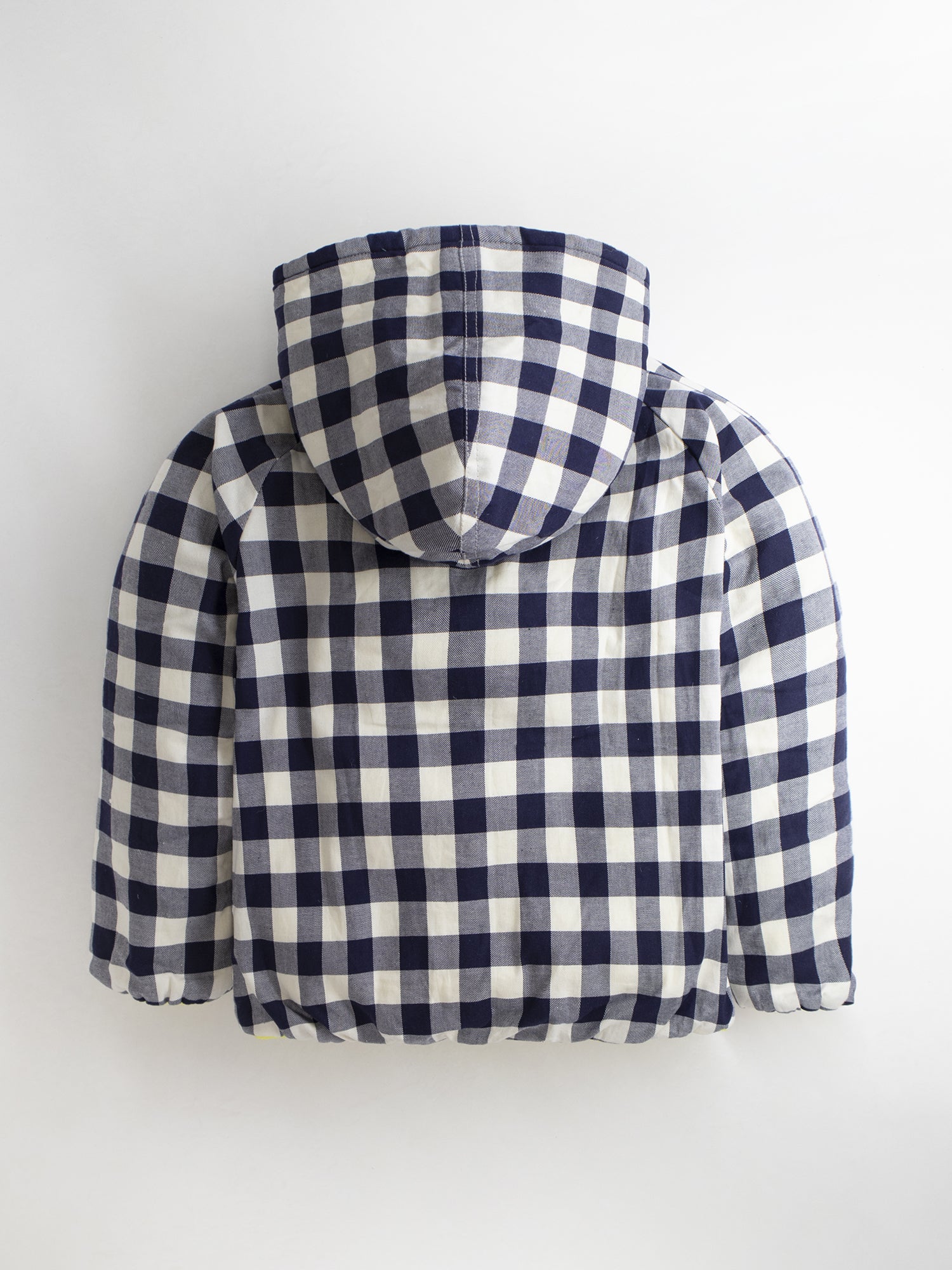 Cherry Crumble Multicolor Checkered Polar Fleece Playful Elegant Winter Jacket