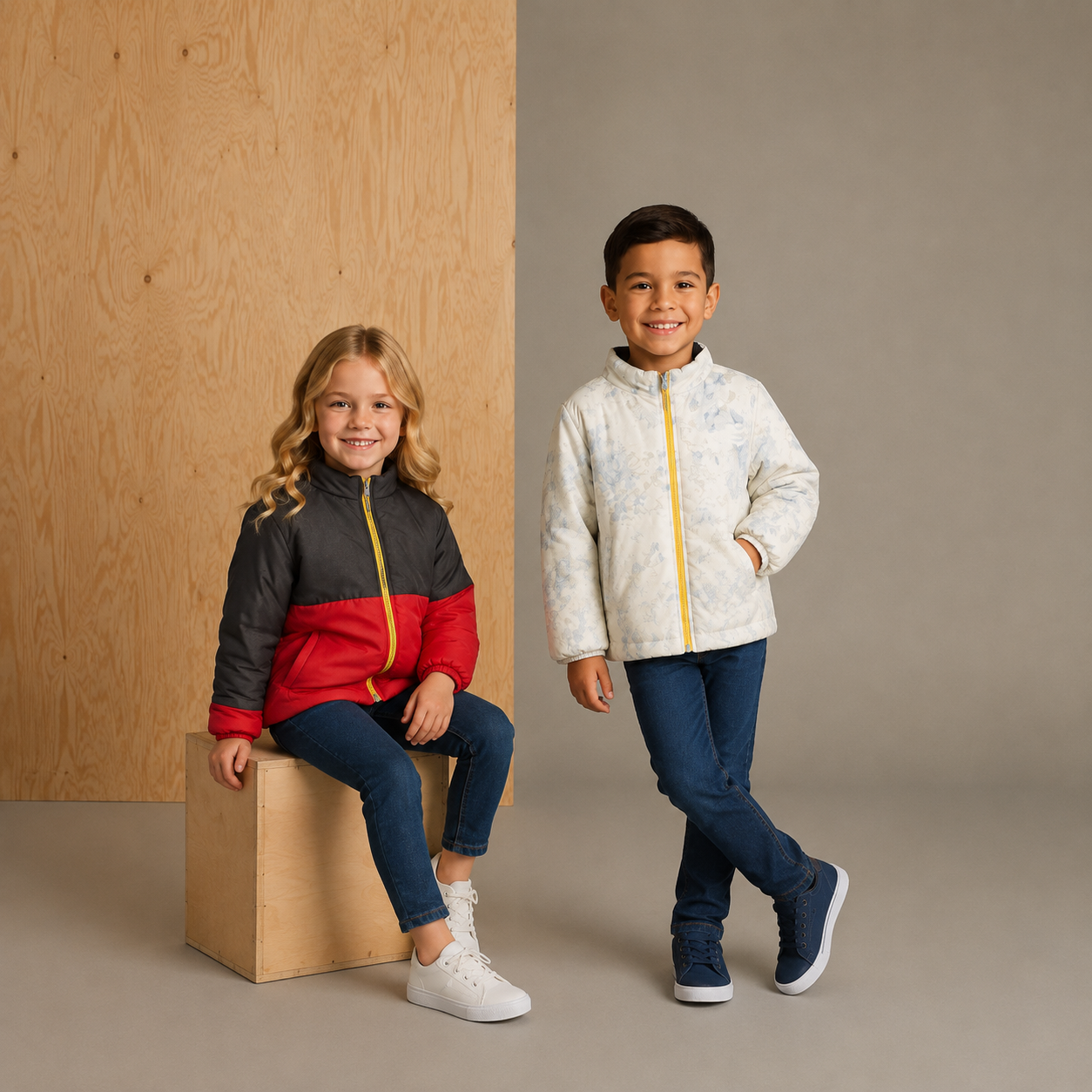 Multicolor Happy-Luxe Reversible Jacket
