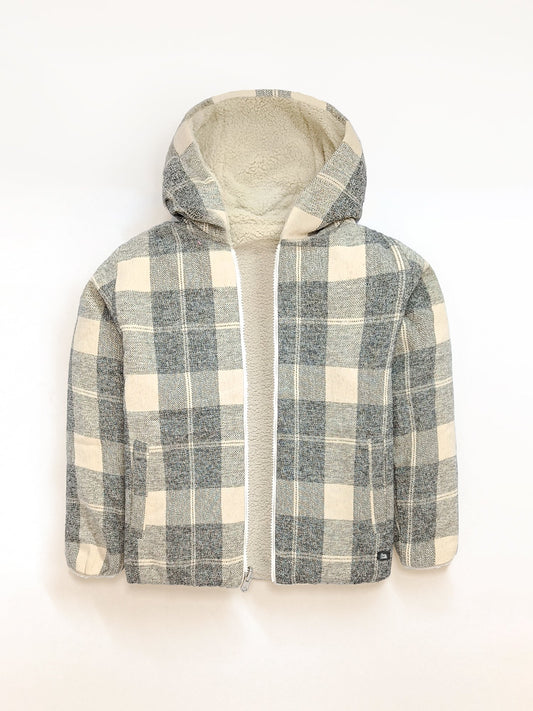 Cherry Crumble Cream & Black Checkered Lovely Stylish Summer Jacket