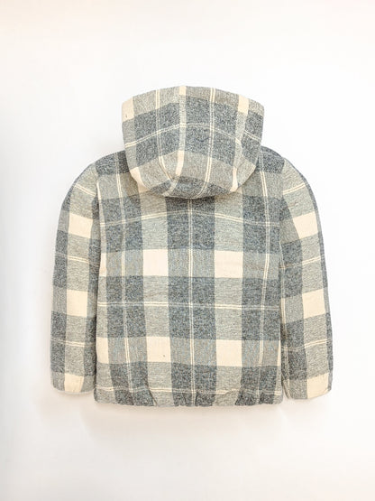 Cherry Crumble Cream & Black Checkered Lovely Stylish Summer Jacket