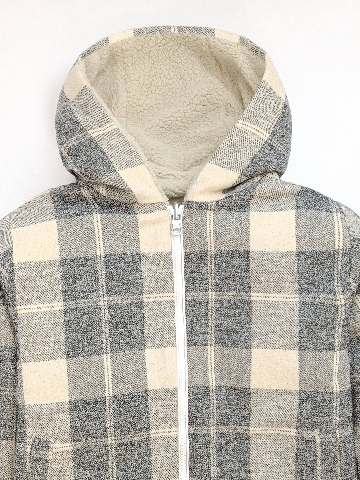Cherry Crumble Cream & Black Checkered Lovely Stylish Summer Jacket