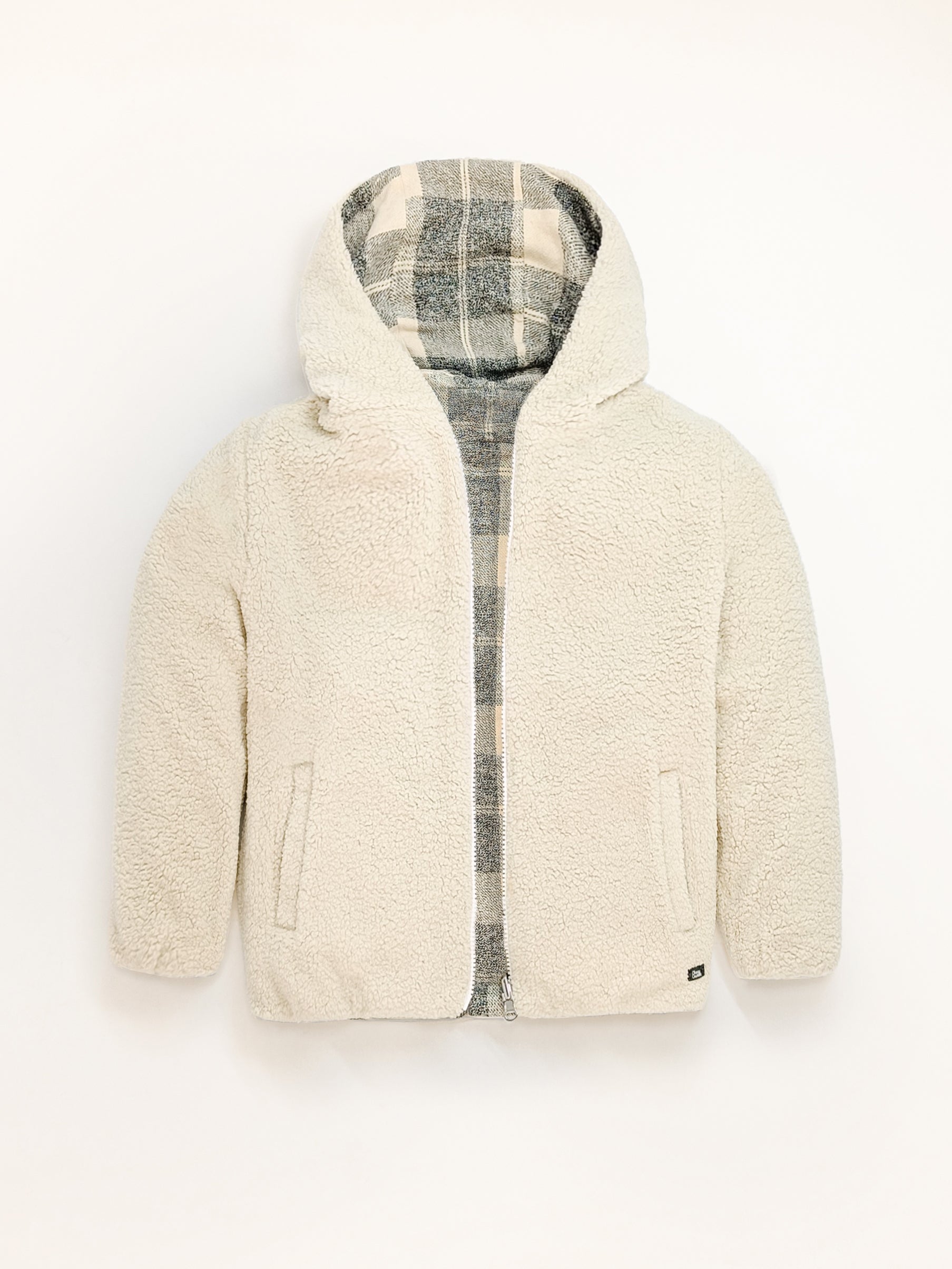 Cherry Crumble Cream & Black Checkered Lovely Stylish Summer Jacket